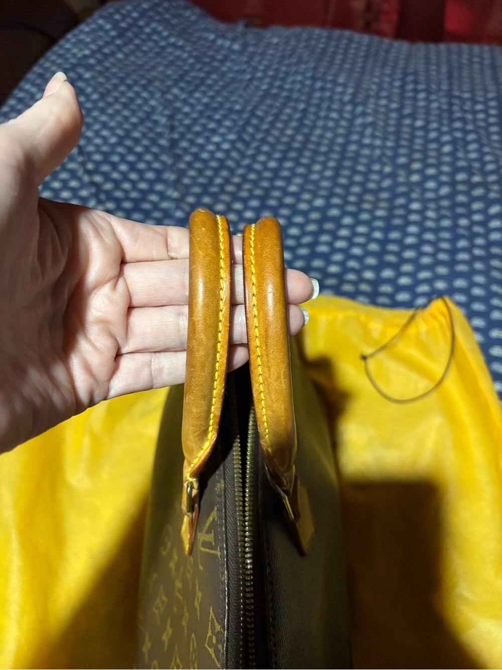 Louis Vuitton Monogram Canvas Satchel in Brown and Tan - Picture 8 of 8